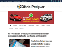 Tablet Screenshot of diariopotiguar.com.br